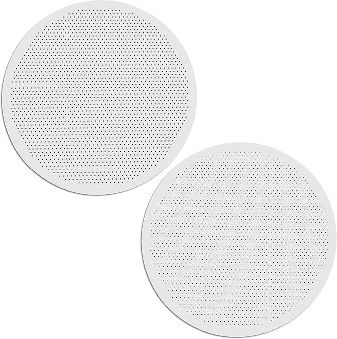 Patelai 2 Pieces Metal Coffee Filters Compatible with AeroPress and Ultra-fine Makers Reusable Stainless Disc Coffee Filters Quality Coated Stainless Steel in Cafe Maker party gifts