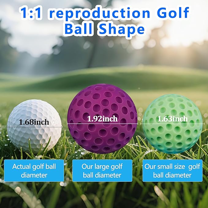 Sidosir Large Golf Ball Chocolate Silicone Molds for Cake Decorations,9-Cavity 3D Golf Ball for Ice, Hot Chocolate Bomb(3Pcs)