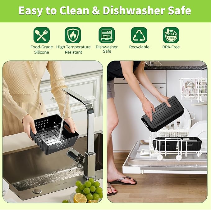Silicone Air Fryer Liners for Ninja SP101 SP151 Air Fryer Oven, 3 Pcs Silicone Oven Liners Air Fryer Accessories for Ninja Digital Air Fry Countertop Oven SP101 SP151 SP351 SP201 SP301