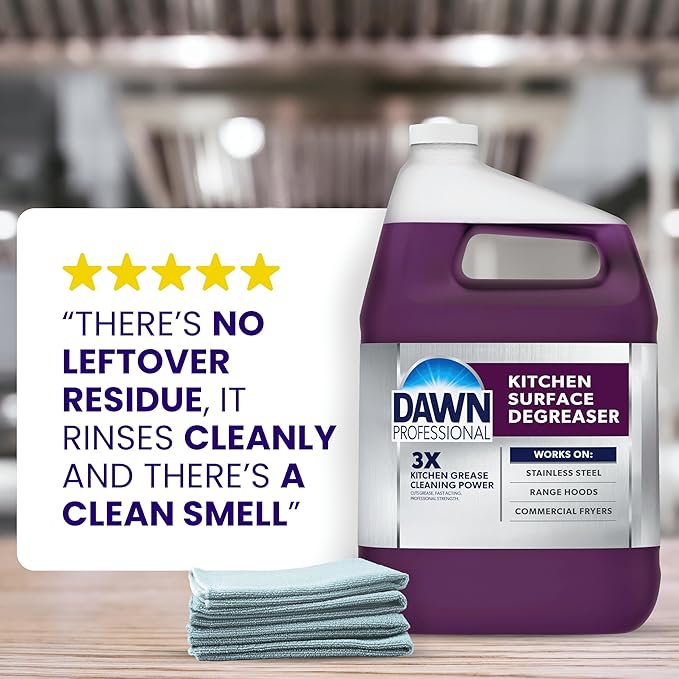 Dawn PRO Kitchen Surface Degreaser,Bulk Cleaning Spray for Oil and Grease Buildup in Commercial Kitchens,32 fl oz,(Pack of 12)