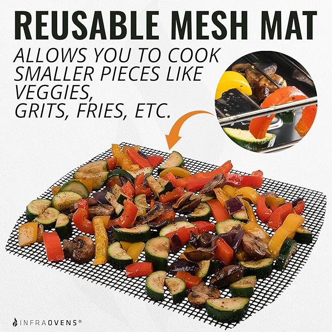 Air Fryer Reusable Liner Accessories for Ninja Foodi Grill 5-in-1 AG301, 4qt Ninja Foodi Accessories, Heat Resistant Liners, Food Safe, Easy Clean Silicone Mat by INFRAOVENS