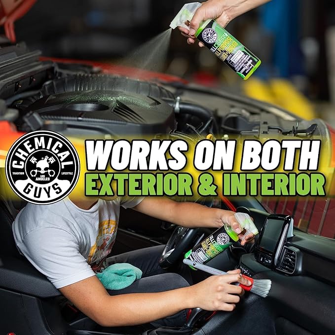Chemical Guys All Clean+ Citrus All Purpose Cleaner (2 x 16 Fl Oz) – Interior & Exterior Multi-Surface Degreaser & Stain Remover