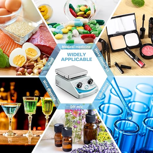 SH-2 Hot Plate Magnetic Stirrer Mixer Dual Control with 1 inch Stir Bar (New Style)