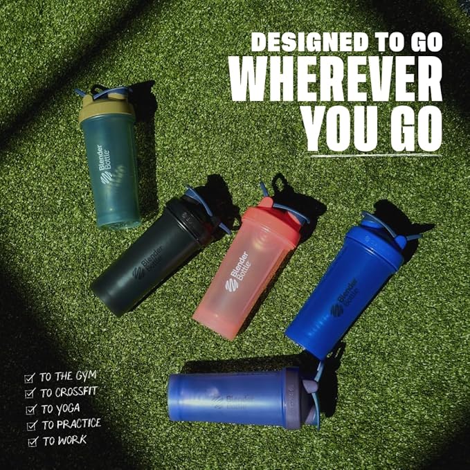 BlenderBottle Classic V2 Shaker Bottle Perfect for Protein Shakes and Pre Workout, 28oz, Full Color Tan