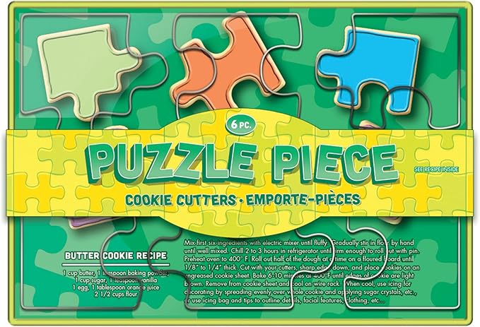 Fox Run Cookie Cutter Set, Puzzle Pieces Cookie Cutter Set