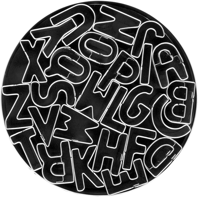 Fox Run Cookie Cutter Set, Alphabet Cookie Cutters