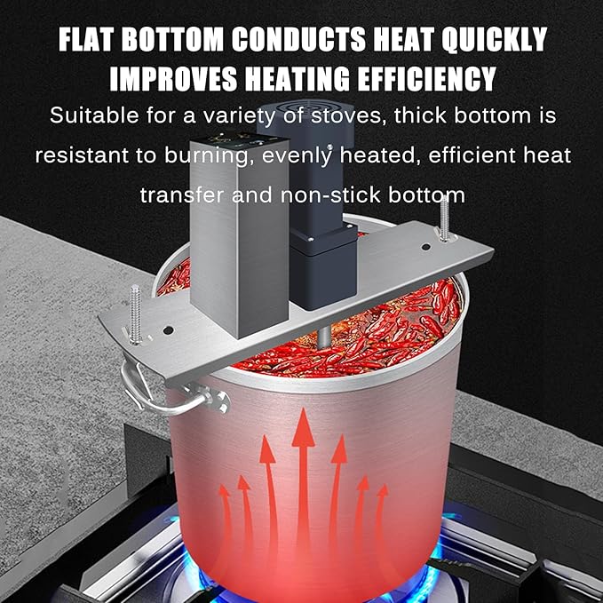 Automatic Pot Stirrer for Cooking, Electric Portable Mortar Mixer, Barrel Volume 20L, Stirring Speed Adjustable, for Mix Motar, Plaster, Paint, Cement, Concrete