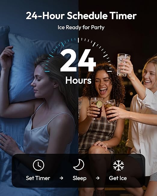EUHOMY Commercial Nugget Ice Maker Machine, 80lbs/24H, Stainless Steel Under Counter Pebble Ice Maker with Water Filter, 9.25lbs Storage Bin, Soft Sonic Ice Machine for Home/Bar/Cafe/Restaurant