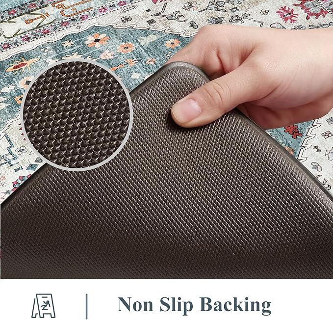 Collive Kitchen Mats for Floor, Cushioned Anti Fatigue Kitchen Rugs Waterproof Sink Rugs Non Slip, Soft Comfortable Standing Mats for Office, Laundry, 17”x59”