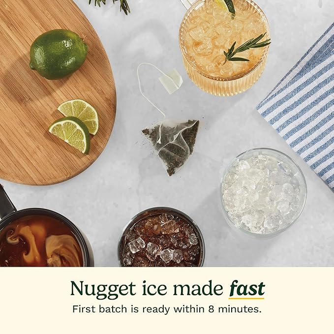 Cuisinart Counter-Top Nugget Ice Cube Maker, White, IMC-12