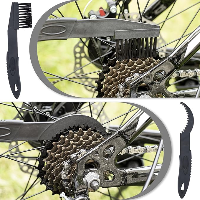Bike Cleaning Kit Including Bicycle Chain Cleaner Degreaser,Cycling Chain Lube,Cleaner Brush Tool,Scrubber,Suitable for Mountain/MTB,Ebike,Road Bike and Trail Bikes