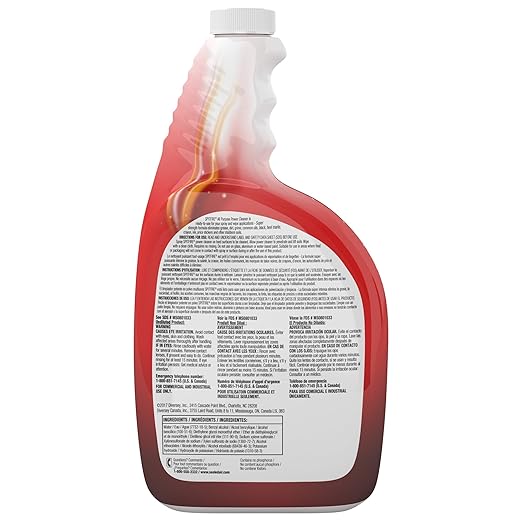 Spitfire CBD540038 Professional All Purpose Power Cleaner, Heavy Duty Degreaser Removes Resin, Paint, Oil, Ink, Gum, Pine Scent, Ready-to-Use Capped Spray, 32-Ounce (Pack of 4)