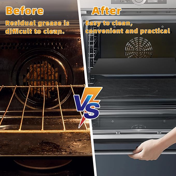 Reusable Air Fryer Liners for Breville Smart Oven Air Fryer Pro BOV900BSS, Ninja Foodi, Non-Stick, 3x Liners + 3x Mesh