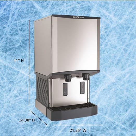Scotsman Meridian Touchfree Countertop Nugget Ice Maker & Water Dispenser - 500 lb/Day, 40 lb Storage Bin