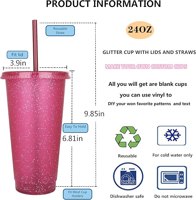 Suertestarry Tumbler with Straw and Lid,Water Bottle Iced Coffee Travel Mug Cup,Reusable Plastic Cups,Perfect for Parties,Birthdays… (Rainbow, 5pack) | with Lids and Straws, Water Bottle, Iced Coffee, Travel Mug Cup, Reusable Cups, Perfect for Parties