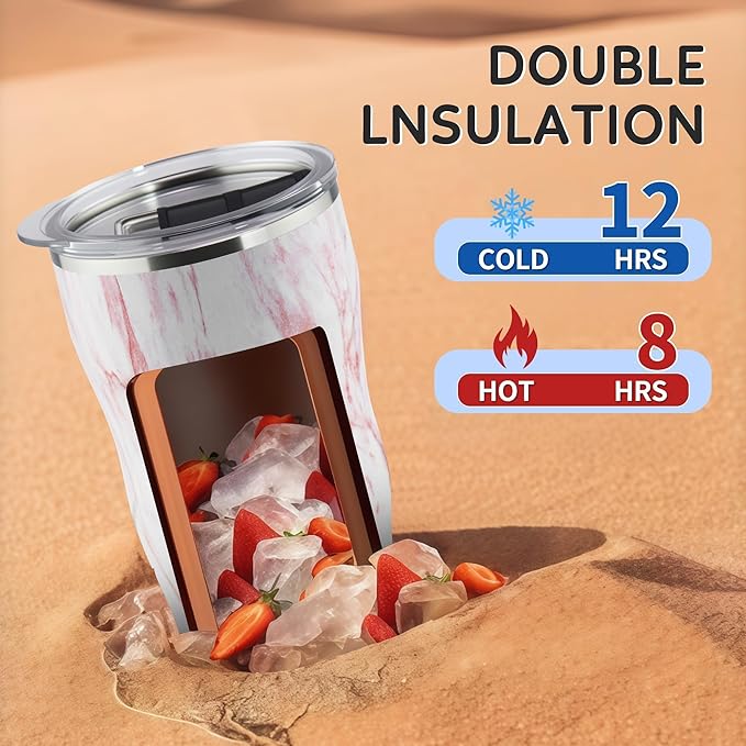 20Oz Insulated Tumbler With Straw And Lid,Stainless Steel Straws for Tumbler,Double Wall Vacuum Travel Mug,Spill Proof Tumble, Travel Cup for Iced Coffee, Jelly Pink
