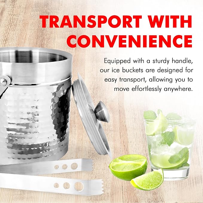Chef Craft Double Walled Stainless Steel Ice Bucket