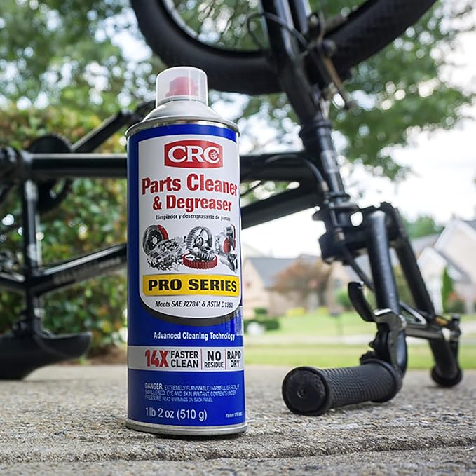 CRC Parts Cleaner & Degreaser - Pro Series, Leaves No Residue, Rapid Dry, 18 Fl Oz, 12 Pack