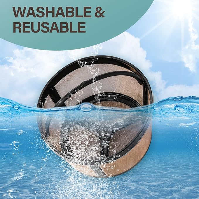 Prasacco Reusable Basket Coffee Filter - 4 Cup Permanent Replacement Filter for Mr. Coffee Coffee Makers (1 PC)