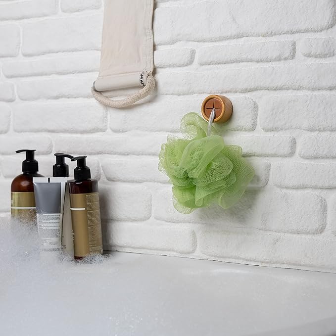 HEFA Self Adhesive Dish Towel Holder Hooks, No Drill Organizer for Cabinet Door, Sink Area or Bathroom, Space Saving Design, 4 Pack