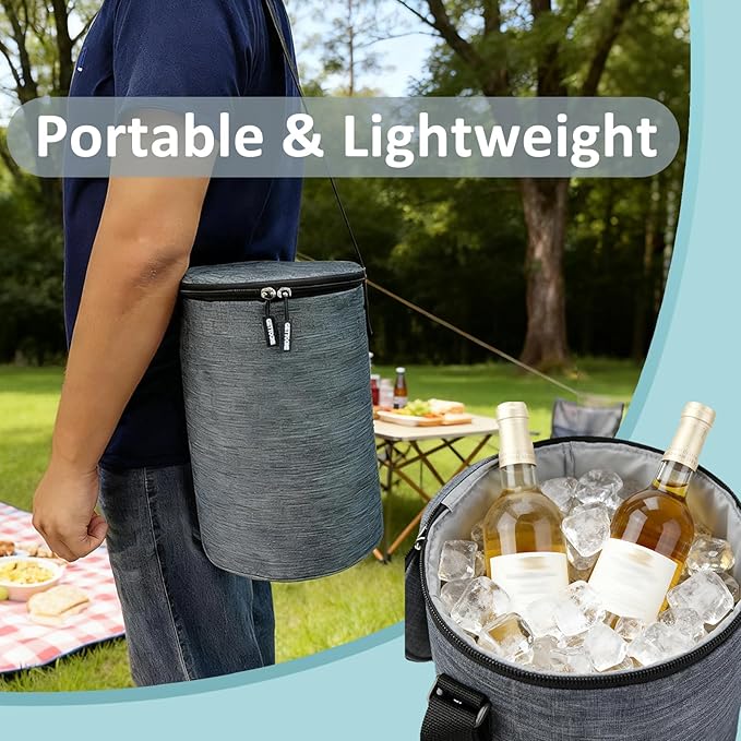 All-in-One Party Cooler Bag with Folding Design and Insulated Compartments -GETTOONE Ideal for Tailgating and Outdoor Events!