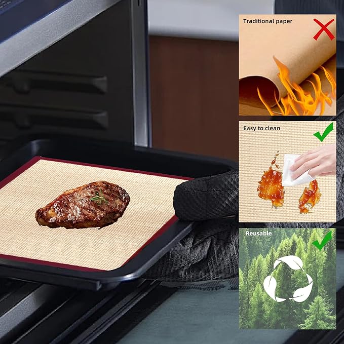 Reusable Silicone Air Fryer Liners For Ninja Flip Toaster Oven&Air Fryer SP351 SP101 SP201 SP301, Accessories Liners For Ninja Basket