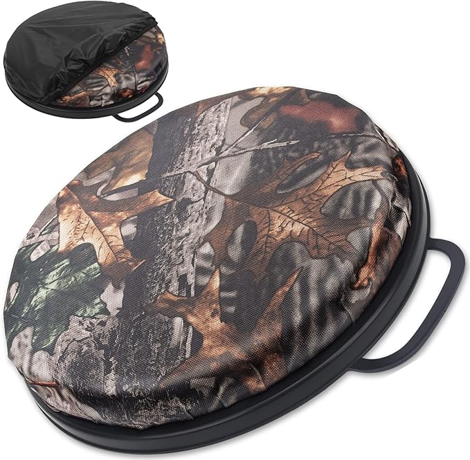 WarBull 5 Gallon Bucket Seat, 360-Degree Swivel Seat Foam Cushion Bucket Seat Lid with Waterproof Cover for Dove Duck Hunting, Fishing, Baseball, Gardening and Camping