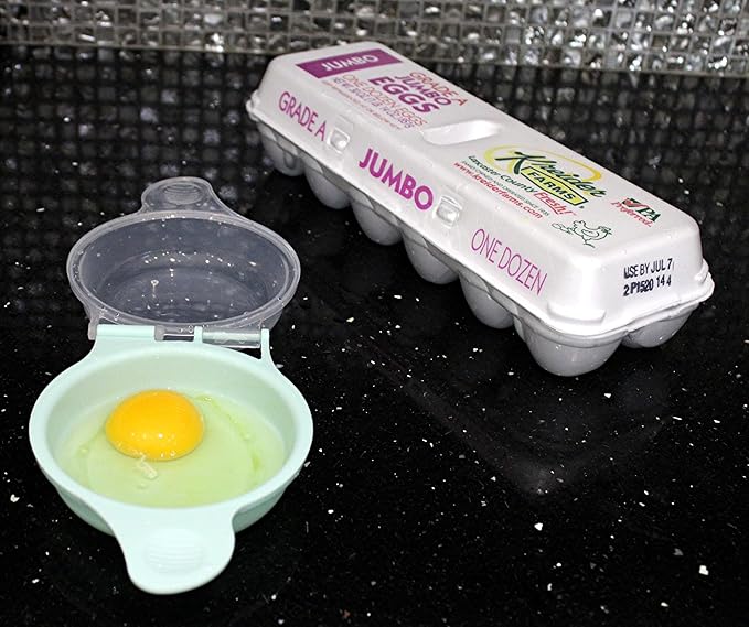 Microwave Egg Cooker for Sandwiches & Omelets – BPA-Free Microwave Egg Poacher, Fried Egg Maker, Omelet Maker, & Scrambled Egg Cooker – Cooks 2-3 eggs in less then 2 minutes Breakfast Maker by Dependable Industries Inc. Essentials