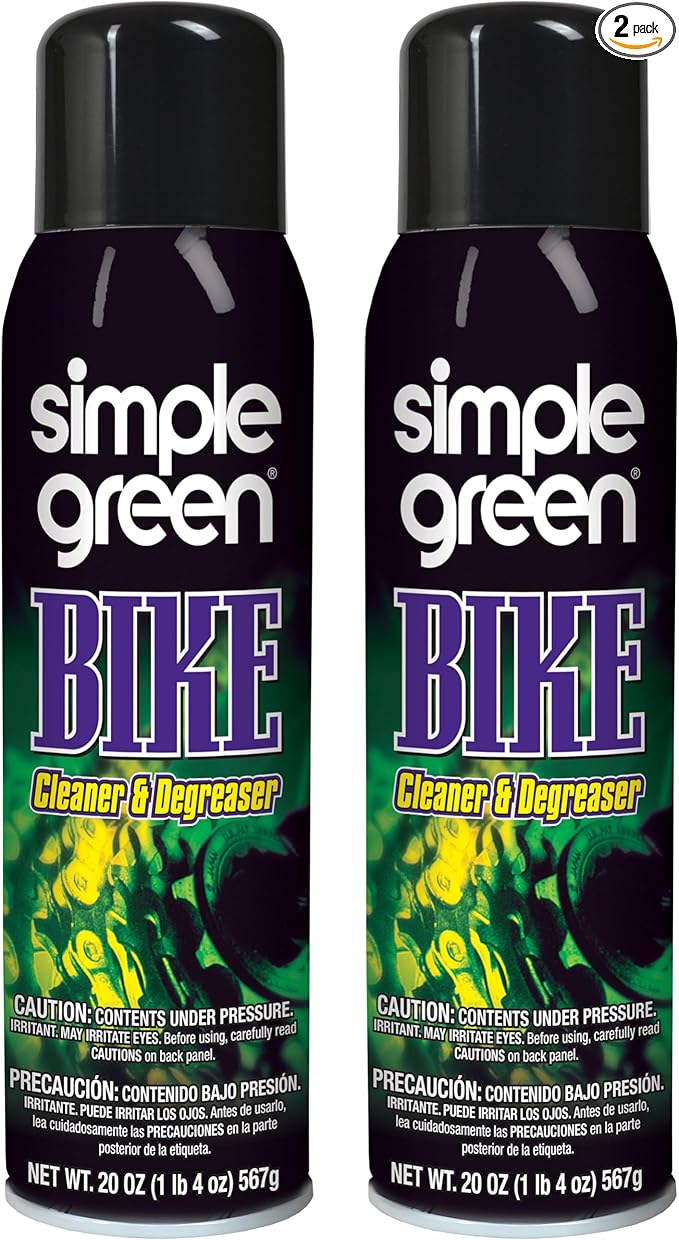 Simple Green Bike 20oz Aerosol Cleaner and Degreaser (2 Pack)