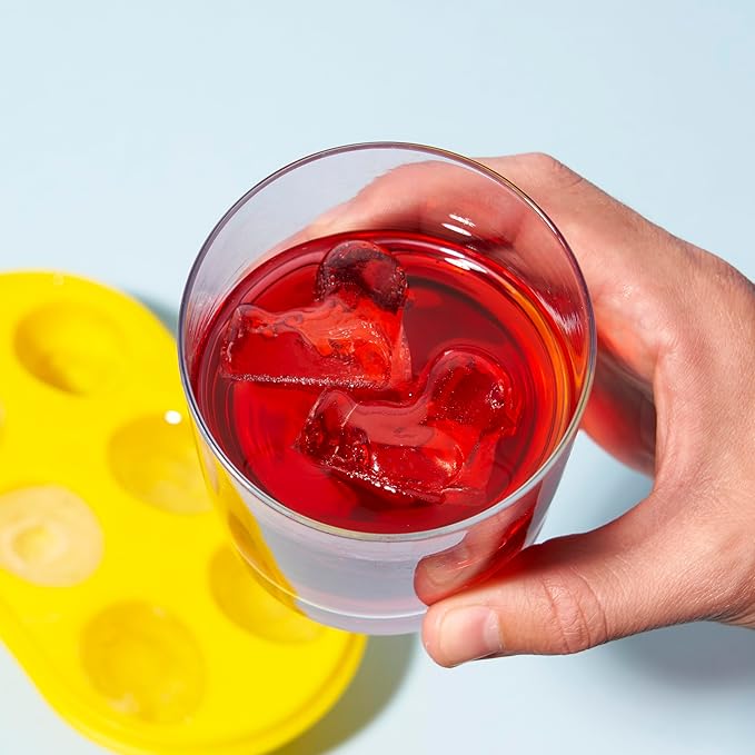 TrueZoo Quack the Ice Duck Ice Cube Tray, Easy Release Silicone Mold for Whiskey, Cocktails, Iced Tea, Jello Shots, Chocolates, Frozen Treats, Novelty Kitchen & Home Bar Gifts, Set of 1, Yellow