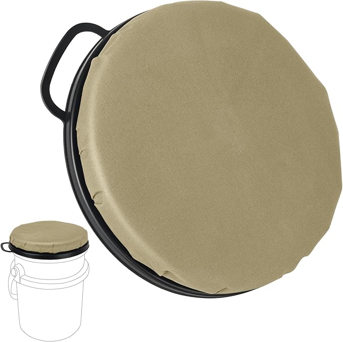 5 Gallon Bucket Seat for YETI Buckets Only, 360-Degree Swivel Bucket Lid Seats for YETI 5 Gallon Bucket, Seat Cushion for Fishing, Hunting, Car Washing,Baseball Training,Tool Organizer