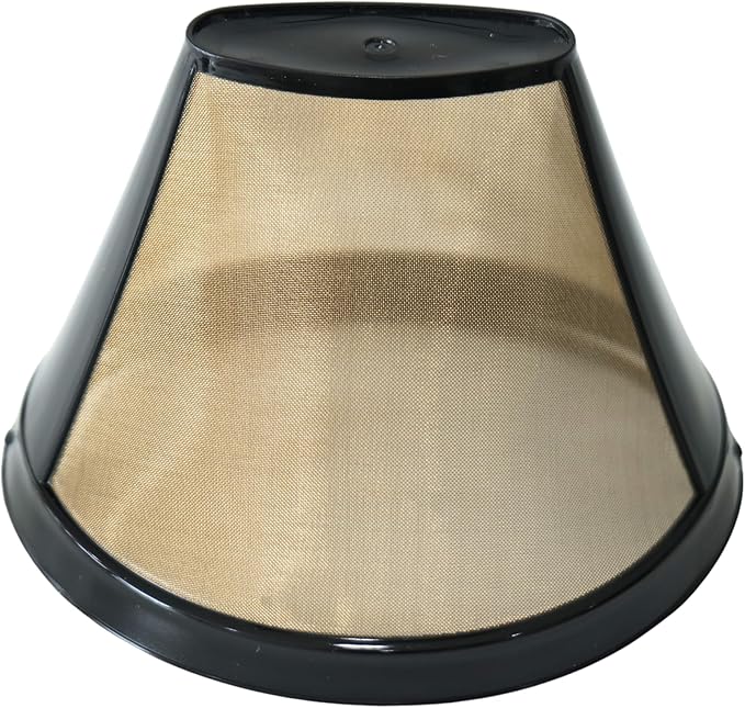Reusable Coffee Filter #4 Cone for 8-12 Cup, for Ninja & Cuisinart Coffee Makers, Permanent Basket with Stainless Steel Mesh, BPA-Free (1)