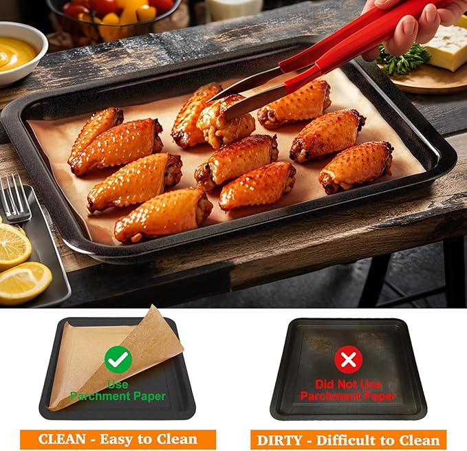 Air Fryer Liners Disposable Parchment Compatible with Nuwave Bravo xl Air Fryer Toaster Smart Oven, Baking Sheet Liners AirFryer Accessories for Nuwave 12-in-1 30qt Oven, 120 Sheets, 9x13 inches