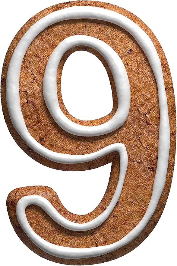 Number 9 Cookie Cutter – Sharp & Safe Stainless Steel Cooking Utensils – Ideal For Sandwiches, Pancakes, Fruits & Crafts – Dishwasher-Safe Bakery Supplies from Sweet Cookie Crumbs (3.1”T x 2.1”W)