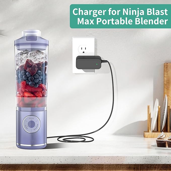 Charger for Ninja Blast Max Portable Blender,Charging Cord Compatible with Ninja Blast Max BC251 Personal Smoothies Cord Replacement
