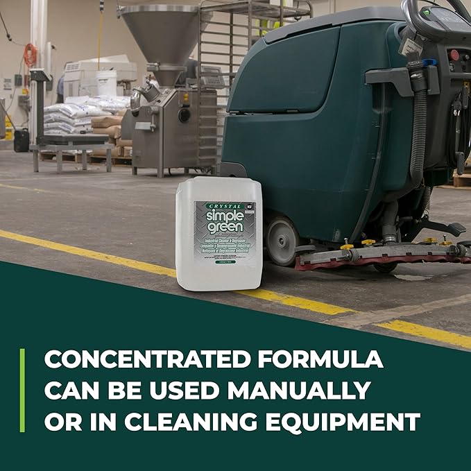 Simple Green 19005 Crystal Industrial Cleaner/Degreaser, 5gal, Pail