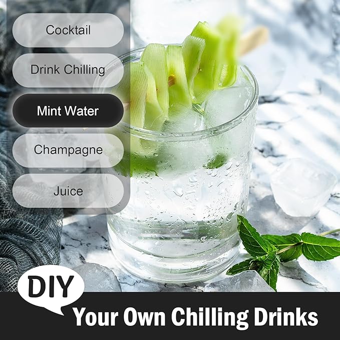 DclobTop Ice Cube Trays for Freezer - 3 Pack 42 Ice Cubes, Easy to Release Plastic Silicone Trays with Spill-Resistant Lids, Reusable Stackable Tray for Cocktails, Drinks and Coffee, BPA-Free,Black