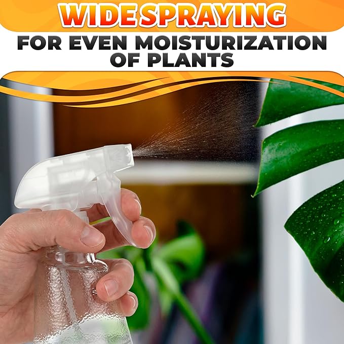 4 Pack Spray Bottle Nozzle Replacement – Adjustable Length Mist & Stream Spray Tops for Bottles 8 Oz & 16 Oz Bottle, Durable Trigger Sprayer Nozzles for Cleaning, Gardening, Salon and Home Use