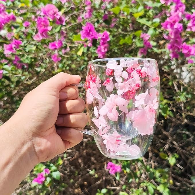 NBHUZEHUA Double Wall Glass Coffee Mugs Insulated Clear Espresso Cups for Cappuccino Tea Latte Hot Beverages Glasses