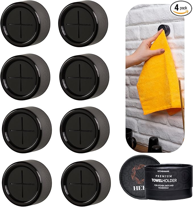 HEFA Kitchen Towel Hooks, 8 Pack Eco Dish Holder, Hand Towel Organization Gadgets