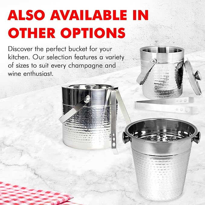 Chef Craft Double Walled Stainless Steel Ice Bucket