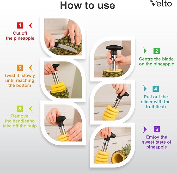 Watermelon Slicer and Pineapple Corer Set (3-Piece) - Stainless Steel Fruit Cutter Tool Kit for Cubing, Coring, Dicing Melon, Papaya, Cantaloupe - BBQ, Party, Kitchen Gadget - Dishwasher Safe