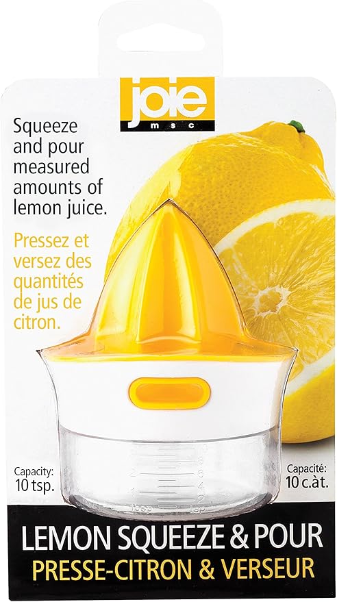 Joie Kitchen Gadgets Joie Squeeze and Pour Juicer Reamer, 10tsp, Yellow