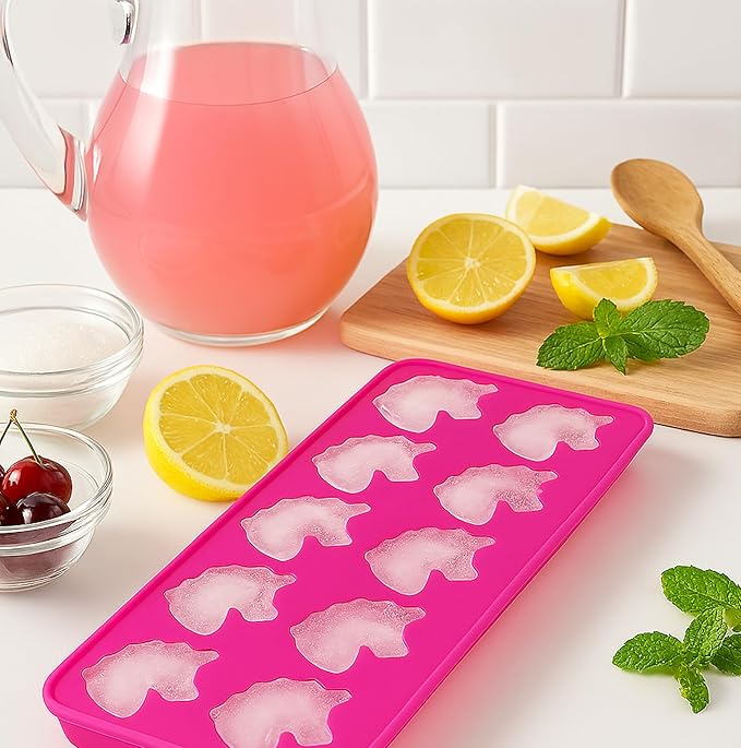 HIC Kitchen Silicone Unicorns Ice Cube Tray, Non-Stick, Makes 10 Unicorns