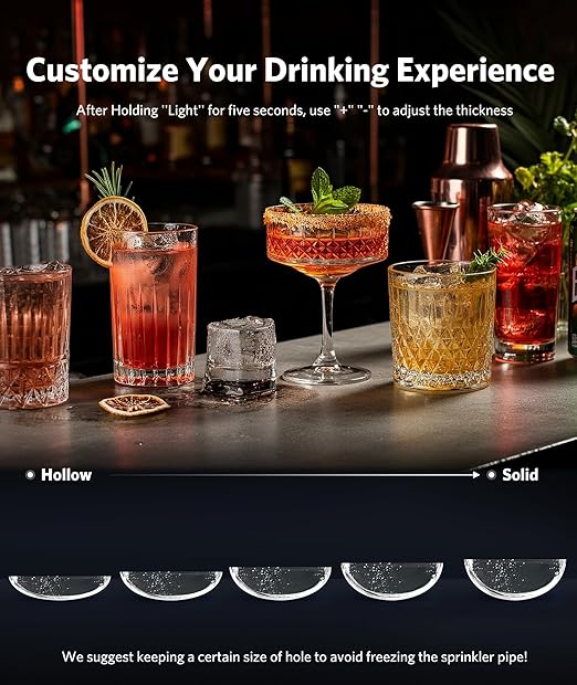 COWSAR Crescent Ice Maker Countertop, 16PCS Crystal Clear Ice in 12 Minutes, 27 Lbs/24H Portable Crescent Ice Machine with Self-Cleaning&Timer for Home/Office/Party, 3000PCS Per Day