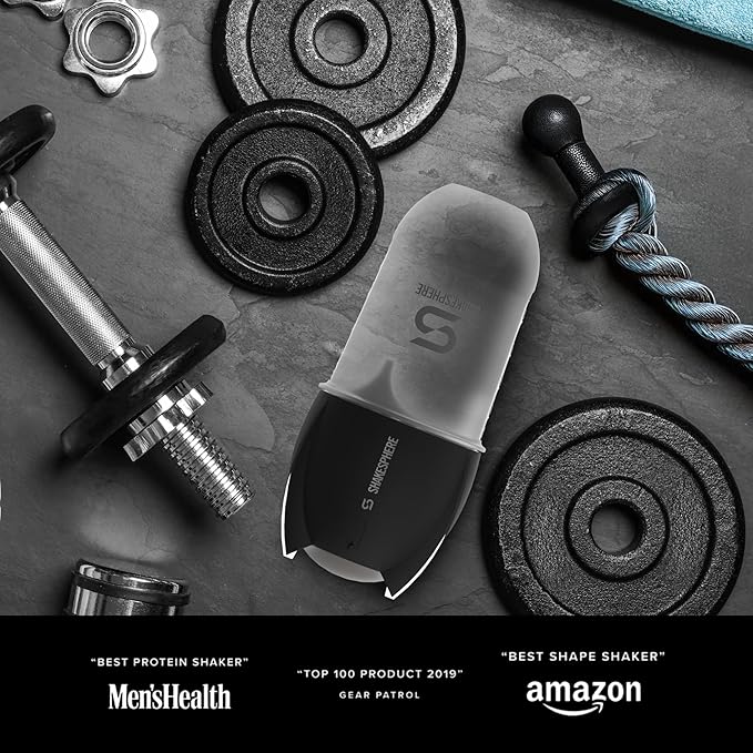 SHAKESPHERE Portable Blender for Shakes and Smoothies – 19oz Electric Personal Blender with Clear Tritan Cup, USB-C Rechargeable, Compact and Powerful for Travel, Gym, and Workout – Black