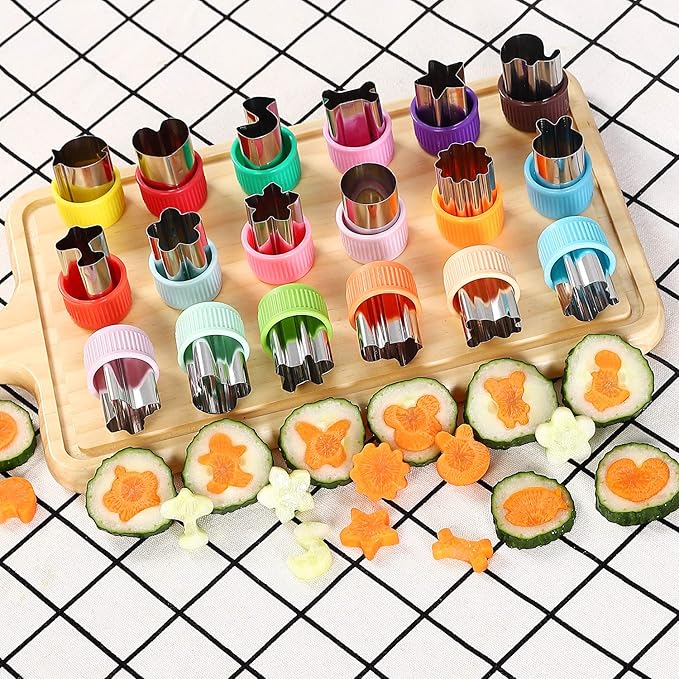 Vegetable Cutter Shapes Set Mini Sizes Cookie Cutters Set Fruit Cookie Pastry Stamps Mold