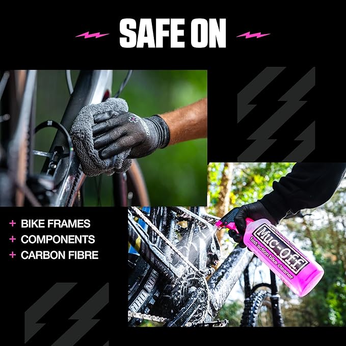 Muc-Off Nano Tech Bike Cleaner 1L | Biodegradable Formula, Safe on Carbon Fibre and All Surfaces | Breaks Down Dirt on a Molecular Level