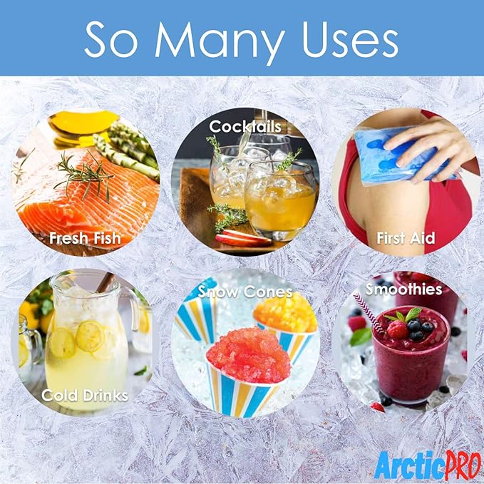 PORTABLE DIGITAL ICE MAKER MACHINE by Arctic-Pro with Ice Scoop, First Ice in 6-8 Minutes, 26 Pounds Daily, Great for Kitchens, Tailgating, Bars, Party, Small/Large Cubes, Black, 11.5x8.7x12.5 Inches