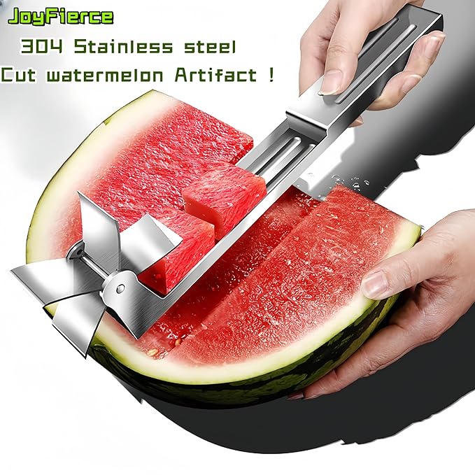 JoyFierce Watermelon Windmill Cutter watermelon cutter slicer tool Slicer 304 stainless steel Fruit knife Watermelon Quickly Cut Tool Kitchen Gadgets with